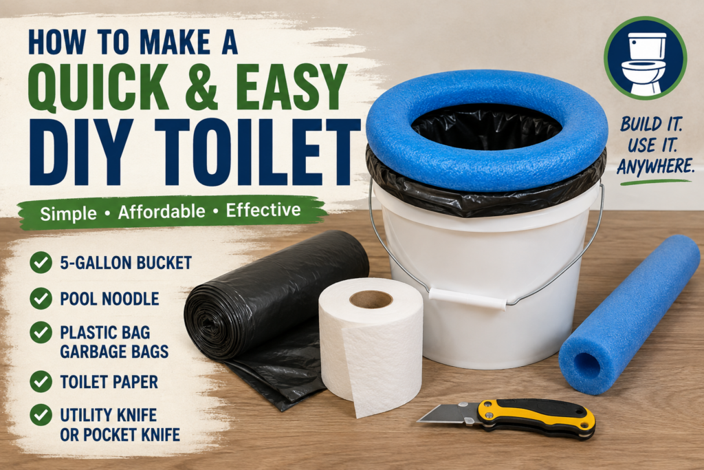 How to Make a Quick and Easy DIY Toilet