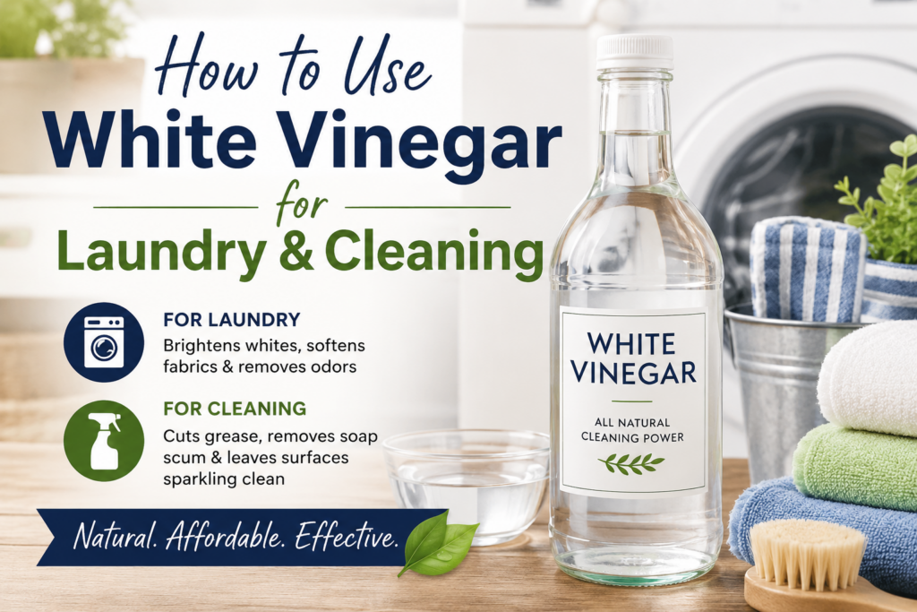 How to Use White Vinegar for Laundry and Cleaning