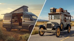 Contrast Van Life vs 1920 Tin Can Tourist