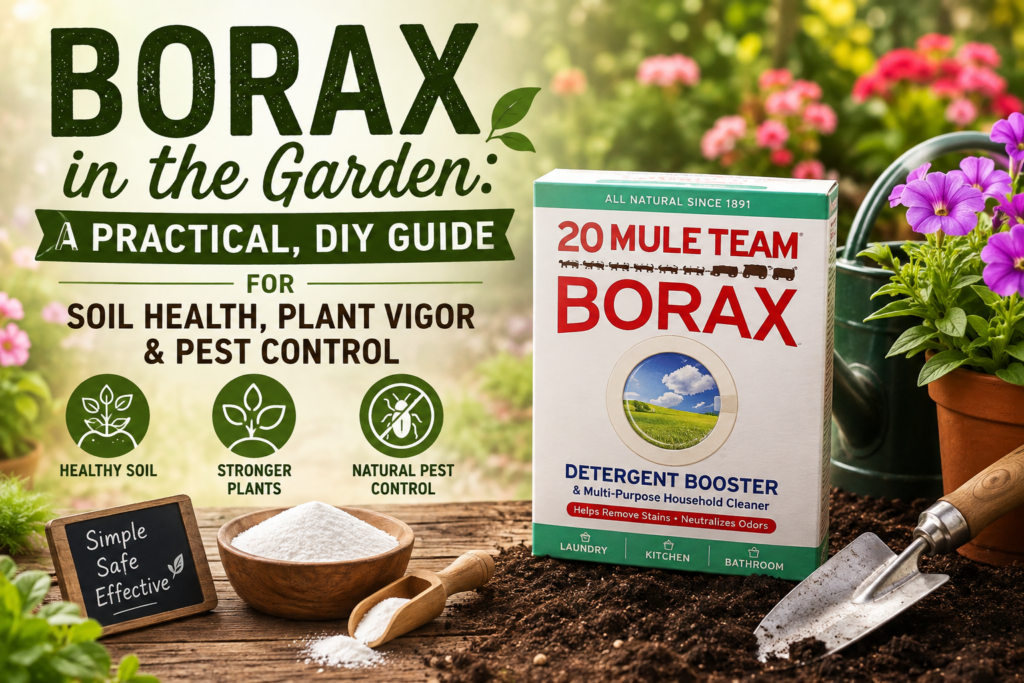 Borax in the Garden: A Practical, DIY Guide for Soil Health, Plant Vigor & Pest Control